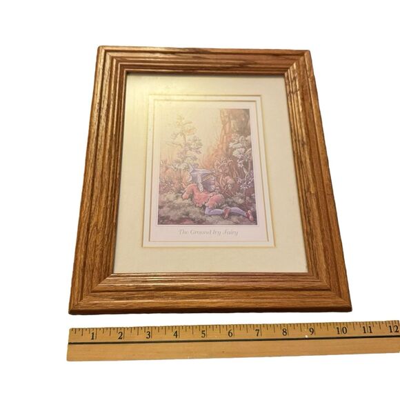 5 Vintage Fairy Framed Art Print by Cicely Mary Barker Wood Frame 9x11 Whimsical - Picture 13 of 13